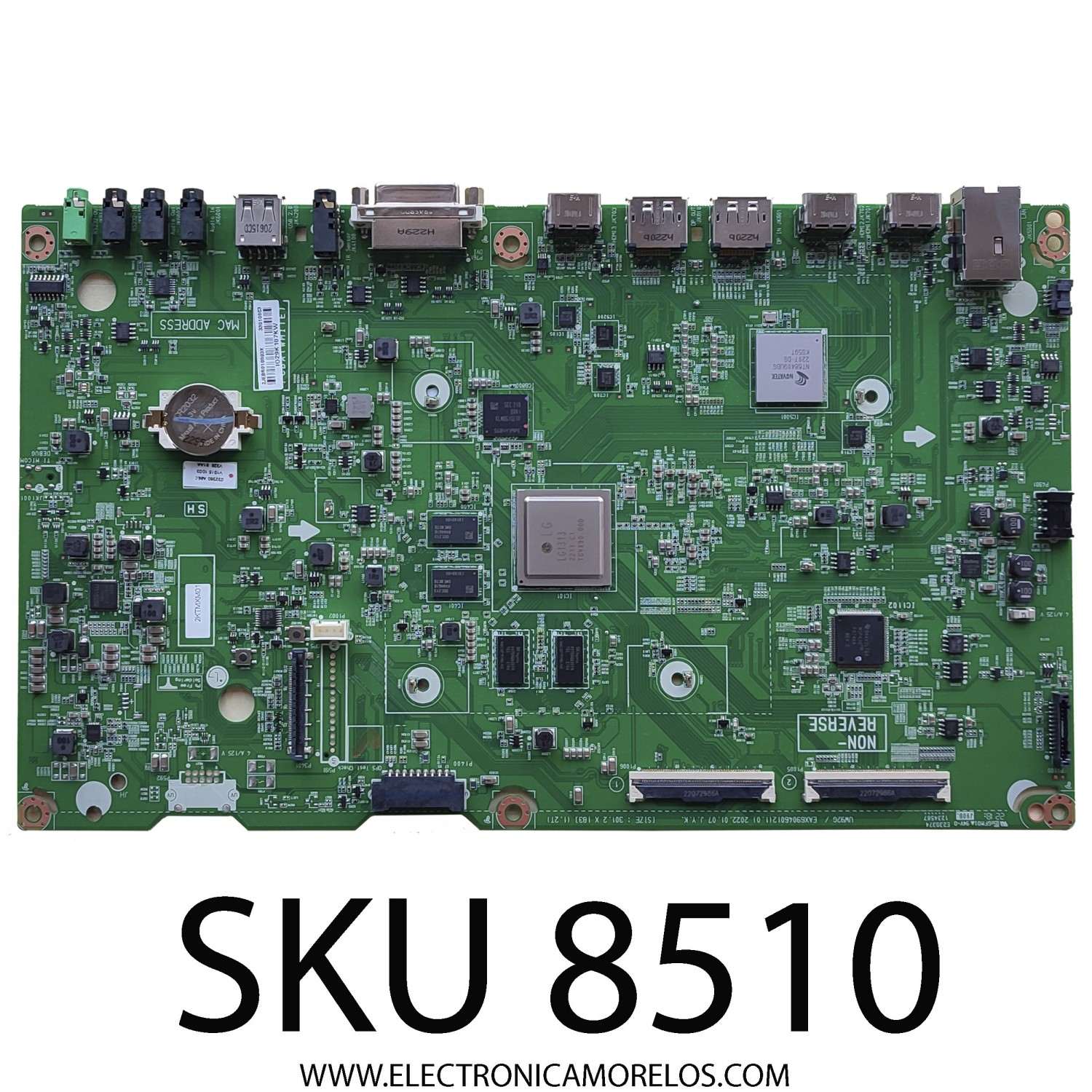 MAIN PARA TV LG / NUMERO DE PARTE EBR33010003 / EAX69046012(1.0) / 2JEBR010003X / IO29K107KW / MODELO 49UH7G-HJ	